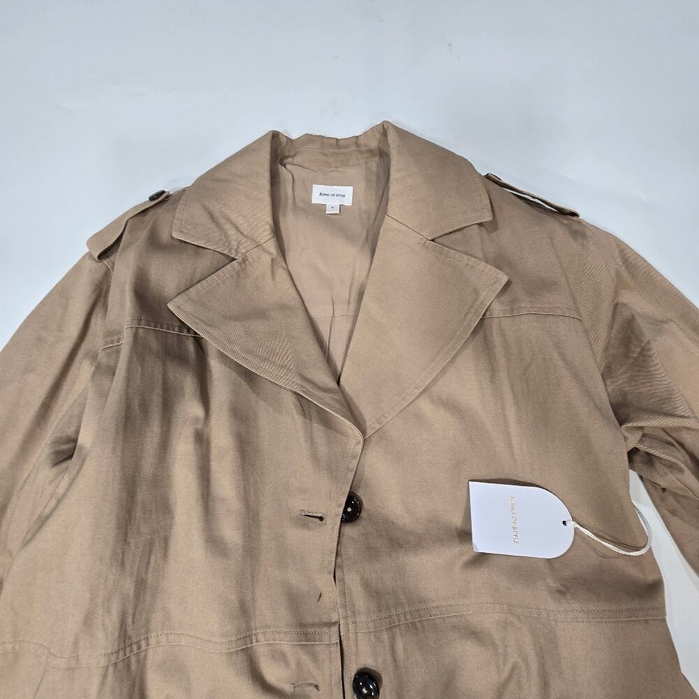 Song of Style Amelia Trench Coat in Nude Taupe Small - Picture 7 of 14